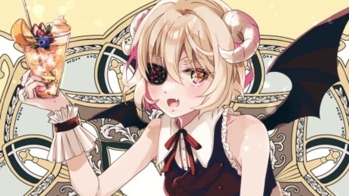 【イラスト】ニコタの小悪魔メイドコーデ