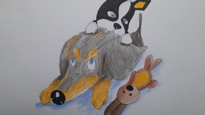 僕の絵・・・ 「おはよう・おやすみ・こんにちは・・・」10