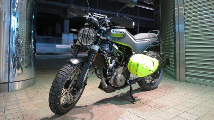 KIJIMAさん!ありがとう!Husqvarna SVARTPILEN/VITPILEN用ヘルメットホルダー完成!