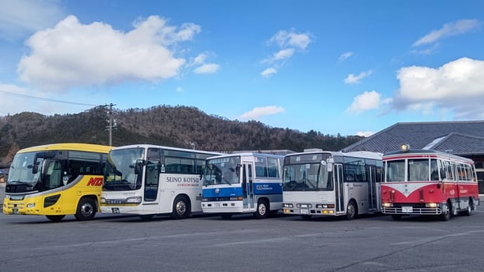 西濃バス3社乗り比べと谷汲駅"赤い電車"