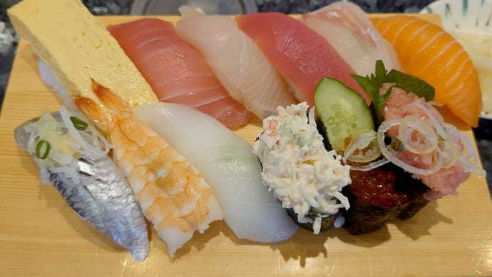 松戸は高塚新田の回転寿司宝船で満腹ランチと鉄火巻き