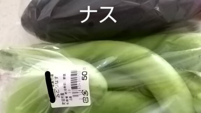 野菜の突然変異!?3種類のナスを買ってみた