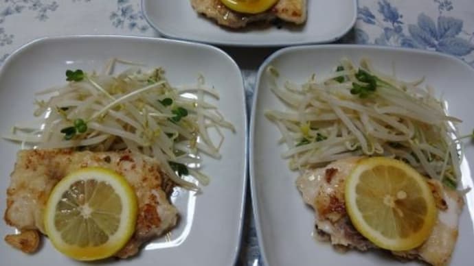 カジキマグロのバタームニエル