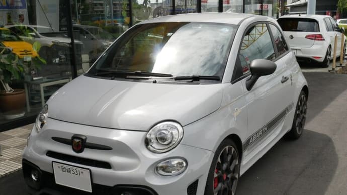 ABARTH 595 CONPETIZIONEブレーキと強化バルブ交換
