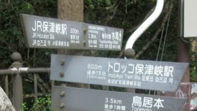 保津峡から嵯峨野 (1)