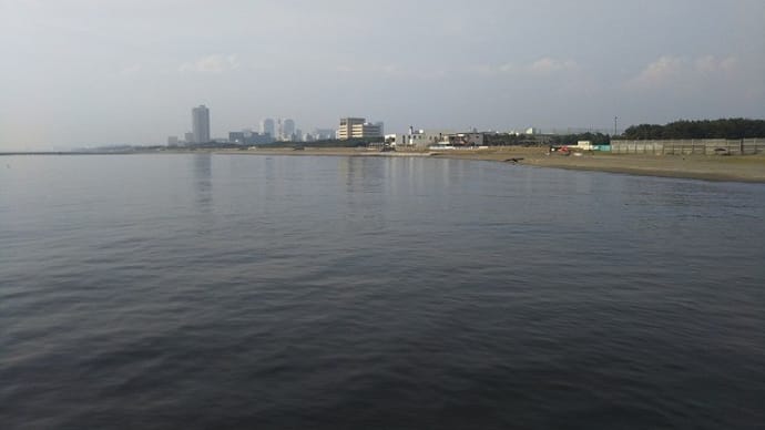 開けた海 検見川浜