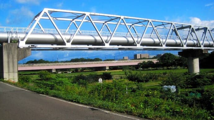 今朝の盛岡(水管橋→マチナカ時計→北上川)