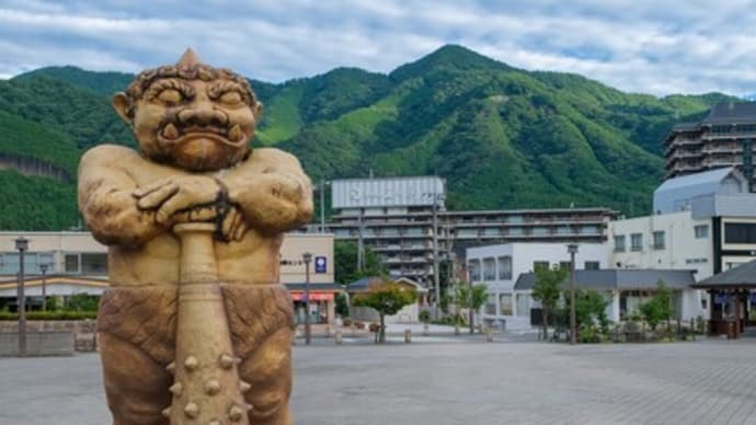 【鬼怒川】大江戸温泉物語ホテル鬼怒川御苑まで鬼怒川温泉駅から歩く Walked to Hotel Kinugawa Gyoen from Kinugawa Onsen Sta.【4K】