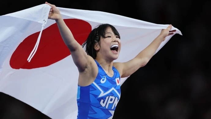 【パリ五輪】レスリング女子53kg級で藤波が金メダル❣️