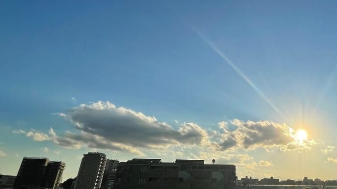 一日前の空_朝と夕と