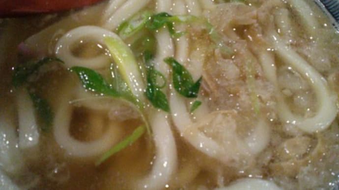 出張帰り 釜たけうどん 新大阪 関西讃岐うどん かすうどん