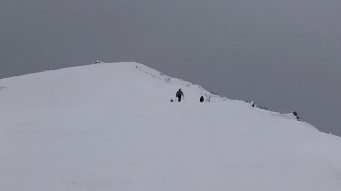 蔵王冬景色 刈田岳山頂
