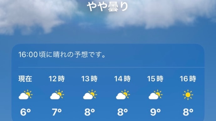 福岡市午前11:30／外気温6℃／水道水温11℃実測値