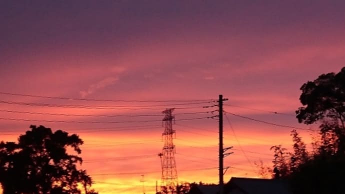 夕刻の空模様♪