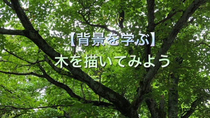 背景のお勉強をするぞ! #1 木を描いてみよう