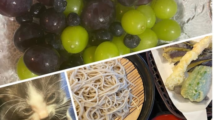 葡萄三昧?と蕎麦🎵