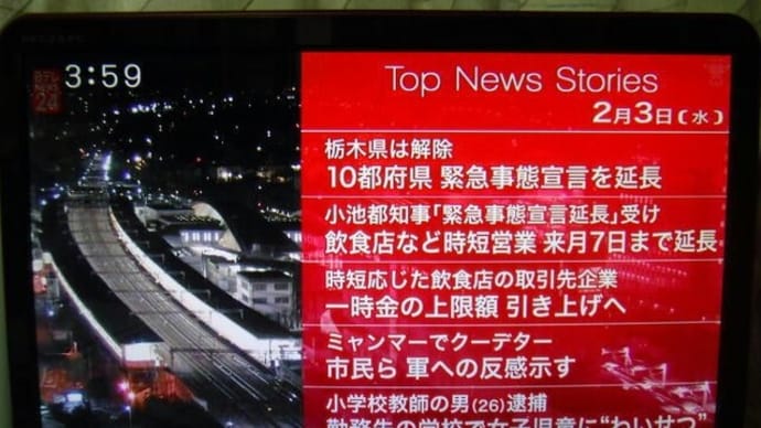 閑雲野鶴日記　２０２１年（令和３年）２月３日　水曜日　吹雪の立春
