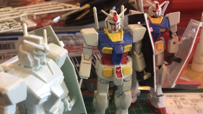 FGガンダムをアクリル絵の具で塗装してみた