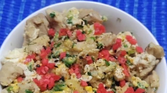 【03/19昼食】桜島鶏親子丼、今日はしゃきぃ~んと目覚めて朝からゼッコチョーなんだね:P