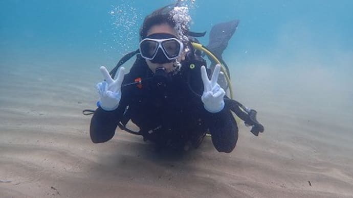 11月22日(火)PADIオープンウォーター海洋講習1日目!in 大田 ナギからのうねうねの海で頑張ってもらいました!!