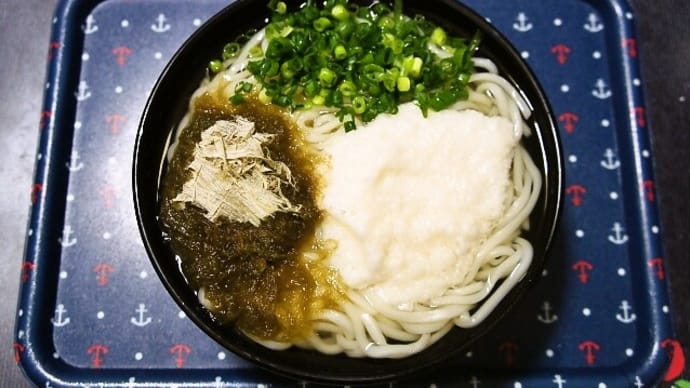 家で鬼とろろうどん(とろろ芋+とろろ昆布)(2021年4月19日)