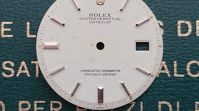 Vintage Genuine Rolex Datejust Snow White  Tritium Pie Pan Dial 1603