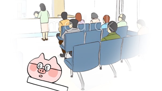 病院の待合室より