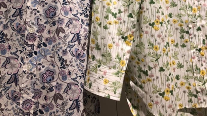 リバティプリントレディースフリーサイズシャツ入荷