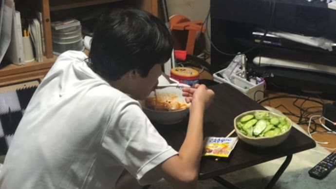 パスタと甥2号