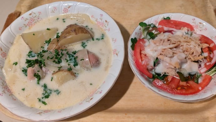 鶏肉と新じゃがのスープ煮
