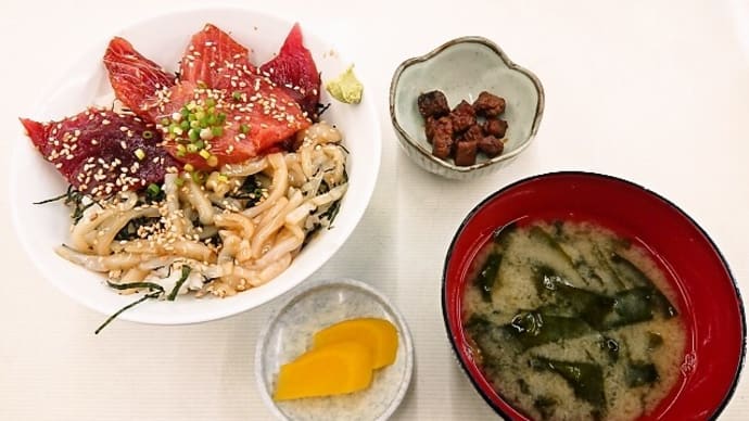 しぶき亭でミックス丼(2020年8月21日)