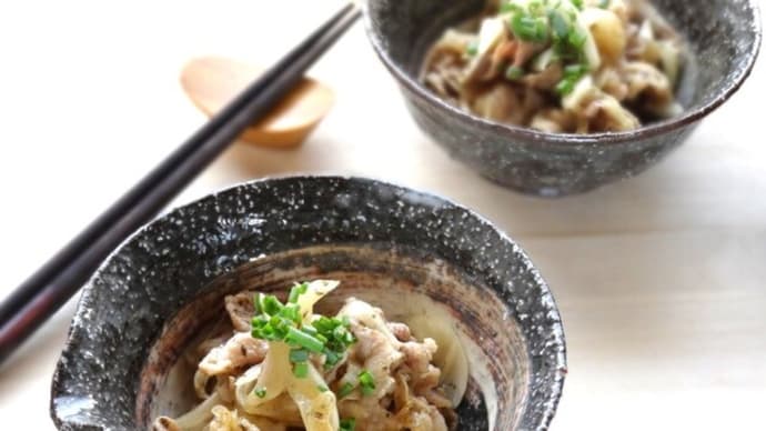 【梅雨　豚肉と玉ねぎの梅肉和え  アケミーナの楽しい食卓93 　サッポロ　黒ラベル　野菜とワインのソムリエ 山口県】