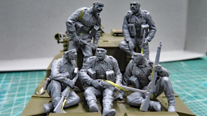 BRITISH TANK RIDERS 1/35ミニアート #1 組立ほぼ終了