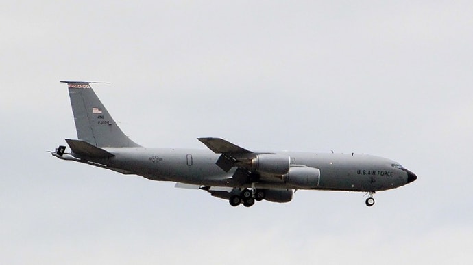 空中給油機KC-135R Stratotanker飛来(2024/05/29)
