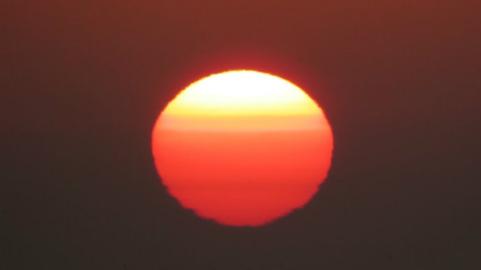 1月15日の夕日/4