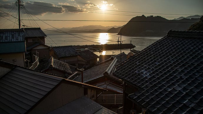 2021.1.31 磯崎の夕陽(熊野市磯崎町)