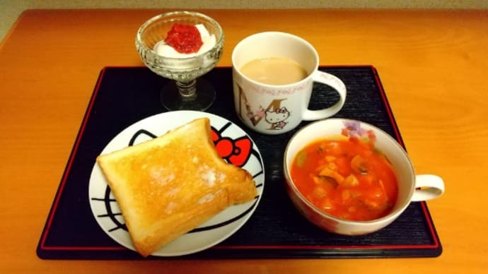 熊本県産食材の朝食