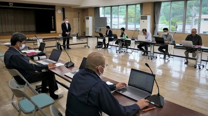 ゼロカーボン推進プロジェクト会議＆道の駅いくさかの郷定例会＆昭津周辺からの風景