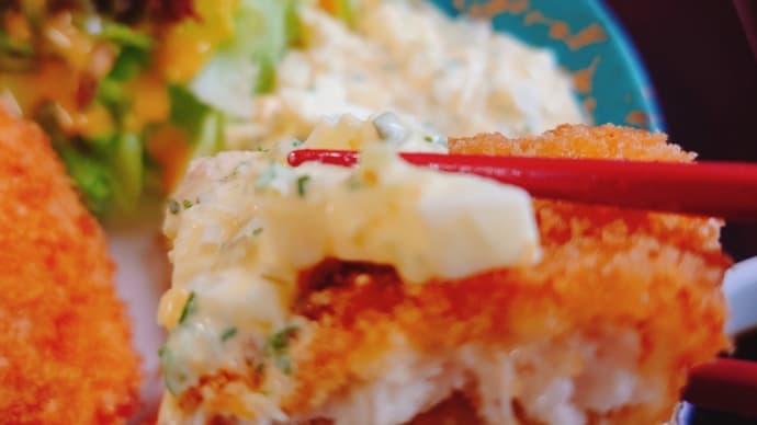 「白身魚のフライタルタルソース」の社食！タルタル最高！