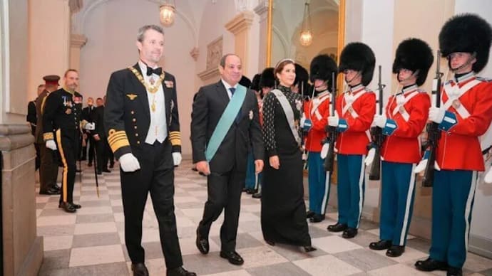 エジプト大統領を迎えて晩餐会