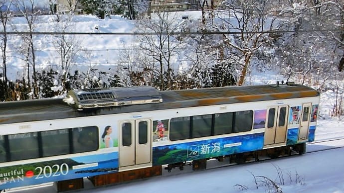 雪の中走る電車。思い出振り返り。