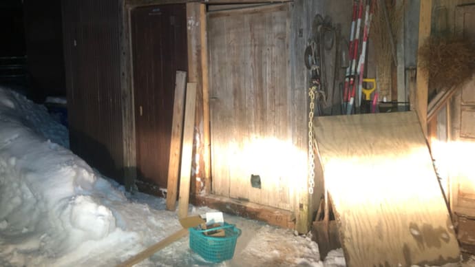 軽小屋風除室復活 大工編