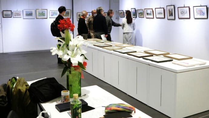 今日は「第８回宝塚むこスケッチ会作品展」の当番です