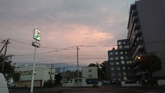 秋の朝だなあ。