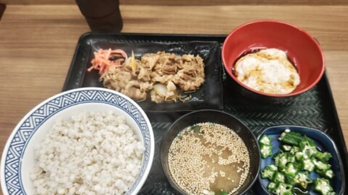 牛皿麦とろ御膳いただきました 吉野家⑥ 福岡空港国内線ターミナルビル店(博多区)