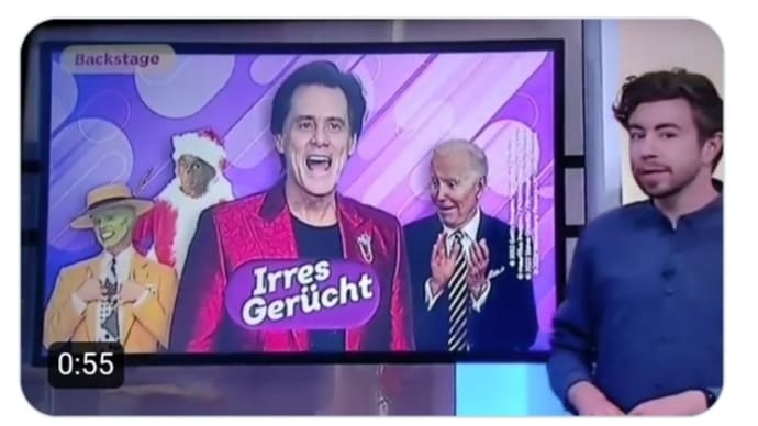 バイデンのゴムマスクの俳優ジムキャリーがテレビで暴露しました!バイデン国外に英国!?ということは米国時間10日、11日頃には表舞台で何か好ましい動きゲサラQプランがあるかもしれません!