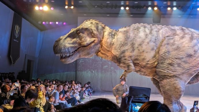 『渋谷での恐竜イベントにみらんくんを連れて···』