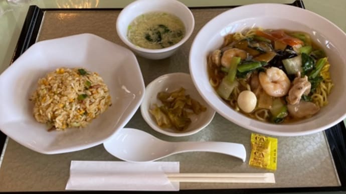 木津川カントリー倶楽部であんかけ焼きそば