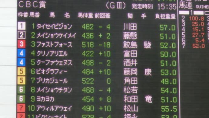 ヨカヨカの応援で小倉競馬場へ・・・