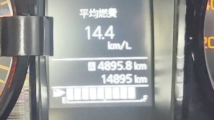 ジムニーシエラ燃費更新 1カ月かかった